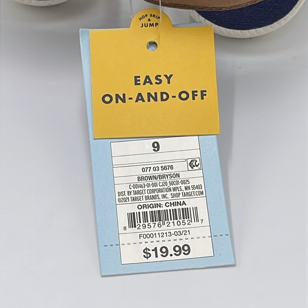 NWT Cat & Jack Bryson Sandals Brown Size 9 - Picture 3 of 7